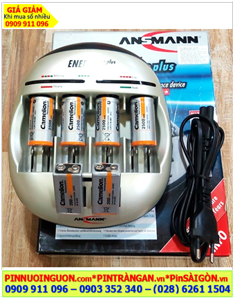 Ansman Energy 8Plus, Kèm sẳn 6 Pin (4 Pin sạc Camelion NH-C2500BP2 và 2 Pin sạc Camelion NH-9V200BP1)
